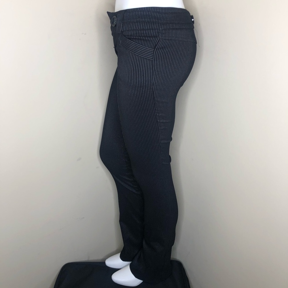 Black Striped Work Pants